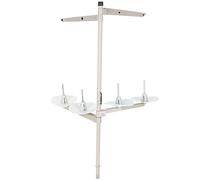 Cufaee Support de Fil, Support de Support de Fil de Machine à Coudre en Fer en Métal Durable, Accessoire d'options de 3 ou 4 Fils pour Les Couturières Professionnelles Amateurs de (4 lines)