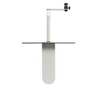 Cufaee Support de projecteur Rotatif, Support de projecteur Universel, Mini Support de projecteur pour Bureau à Domicile, Ordinateur Portable Universel (Blanche)