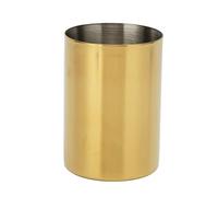 Cufaee Tasse de dosage à café, tasse d'alimentation en poudre à café universel en acier inoxydable, accessoires de machine à café pour broyeur (Or)