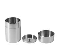 Cufaee Tea Canister, Stainless Steel Tea Tins with Tight fitting Sliding Lid, Tea Can for Tea Sugar Flour Nuts Seeds (S)