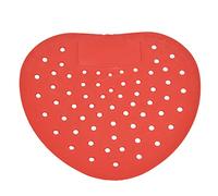 Cufaee Urinal Screen Deodorizer, for Bathrooms Restrooms Large Hole Anti Splash Deodorizer Scented Urinal Screen Mats (Red)