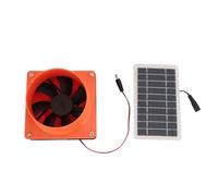 Cufaee Ventilateur d'extraction Solaire, 10 W 5 V ABS pour Tube Rond, pour animalerie, poulailler, Panneau Solaire en Silicium monocristallin