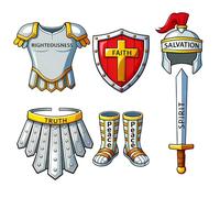 Cuffbow Lot de 12 costumes d'armure de chevalier pour enfants - Jeu de rôle médiéval avec casque, bouclier, épée, ceinture de poitrine - Accessoires pour enfants - Événements sur le thème médiéval