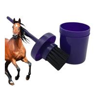 Cuffs De Cheval Pour L'huile - Blafes De Sabot De Tension Dure Avec Seau | Brosse À Huile HOF Avec Récipient Portable 500 Ml | Brosse De Nettoyage Hydratante, Matériau ABS + PP Pour Les Soins