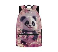 Cugasmaru Sacs à dos pour filles de 10 à 12 ans, sac d'école kawaii pour la rentrée scolaire des enfants, Panda Cherry Blososms, Sac à dos enfant