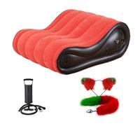 Cugzue Canapé Gonflable Buse à air Double Couche pour Un gonflage Rapide et Une Couverture hermétique sans Fuite,Sofa4