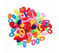 cuhair 100 Pièces Liens de Cheveux Élastiques Mini Chouchous Bandes de Caoutchouc Minuscules Coloré Filles Porte-Queue de Cheval pour Bébé Enfants (5#)