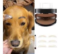 cuhair Kit de joints à sourcils pour chien, faux cils, kit de fard à joues pour chat, chien, animal de compagnie, bal de danse, Noël, Halloween, Nouvel An, anniversaire, Saint-Patrick, Saint-Valentin