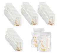 CUHZA 40 pièces ConservationLait Maternelle, morceaux de sac de stockage pré-stérilisé, sac de stockage de lait maternel, 250ML, Sachet Conservation Lait Maternel, Autoportants, épaissis