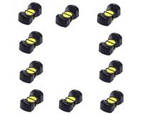 CuiCanfla 10 Fader Caps, console de mixage coulissante contrôle bouton couvercle tactile sensible, insert axe, compatible avec la plupart des mélangeurs et contrôleurs de DJ, jaune