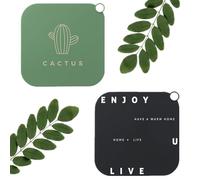 CuiCanfla Lot de 2 housses de drain en silicone pour baignoire et salle de bain, cuisine, 20 x 20 cm