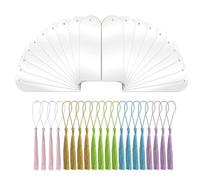 CuiCanfla Lot de 20 marque-pages en acrylique transparent pour fleurs séchées, bricolage, amateurs de livres