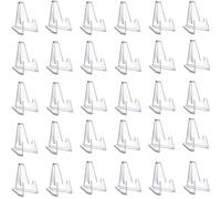 CuiCanfla Lot de 30 mini chevalets en acrylique transparent pour pièces de monnaie, médailles, montres de poche