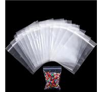 CuiCanfla Lot de 500 sachets à fermeture éclair, petits, avec fermeture éclair, fermeture à pression, adaptés à différents matériaux (4 x 6 cm)