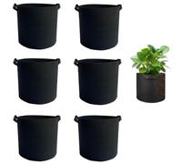 CuiCanfla Lot de 6 sacs de plantation en tissu non tissé - Pour tomates, pommes de terre, légumes, jardin, fleurs, balcon, serre
