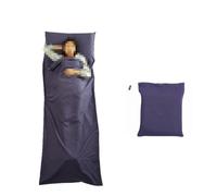 CuiCanfla Sac de couchage 210 x 75 cm, drap pour sac de couchage, housse de sac de couchage, drap de voyage avec compartiment d'oreiller supplémentaire pour hôtel, camping, randonnée, alpinisme