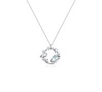 Cuicany Collier Pierre de Lune pour Femme, Pendentif Argent, Collier Pierre de Lune, pour Dames Maman