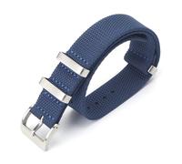 cuicu Bracelet de montre en nylon 20 mm 22, tissu durable avec boucle acier inoxydable, bracelet sport for hommes et femmes(Blu,20mm)