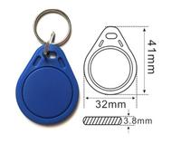 Cuid Keychain Rfid Smart Chip Tag,Réinscriptible,Anti-Shielding Clone Card,Nfc Copy Token,1k S50 Duplicator Danemark ge,13.56mhz,10Pcs - Type Blue