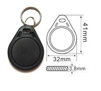 Cuid Keychain Rfid Smart Chip Tag,Réinscriptible,Anti-Shielding Clone Card,Nfc Copy Token,1k S50 Duplicator Danemark ge,13.56mhz,10Pcs - Type Black