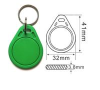 Cuid Keychain Rfid Smart Chip Tag,Réinscriptible,Anti-Shielding Clone Card,Nfc Copy Token,1k S50 Duplicator Danemark ge,13.56mhz,10Pcs - Type green