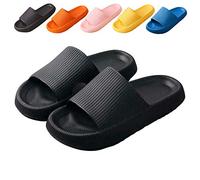 Cuidado Chaussures de Plage Femmes Hommes Claquettes de Douche Chaussons Antidérapantes Pantoufles Bleues Piscine Salle de Bain
