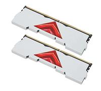 Cuifati 2 Pièces 8 Go de RAM DDR4, 3600 MHz PC4 28800U Métal 1,35 V Cl 18-22-22-42, Superbe Dissipation Thermique, Boîtier en Métal, Kit de Mémoire de Bureau, RAM de Jeu (Blanc)