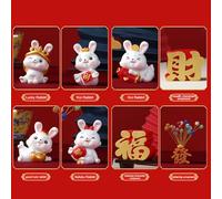 Cuifati 2023 Décoration du Nouvel An Chinois pour les Décorations du Bureau à Domicile, Nouvel An à L'environnement et Imperméable pour la prospérité et le Bonheur (11)