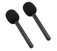 Cuifati 2pcs Support de Support de Micro sans Fil, Adaptateur de Microphone D'entrevue sans Fil avec Mousse de Pare-brise, Adaptateur de Montage à Main pour Hollyland M1 C1 150 G1 Movo