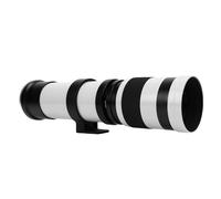 Cuifati 420 à 800 Mm F8.3 à F16 Témisme de Téléobjectif Zoom, Lentille de Mise au Point Manuelle Verre Optique en Verre Toute Construction en Métal, pour la Caméra sans Miroir RF Mount (White)