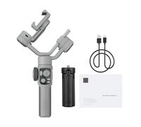 Cuifati 5E Stabilisateur de Cardan 3 Axes avec Trépied pour Smartphone, Lumière de Remplissage Intégrée 680 Lux, Rotation Panoramique à 360°, Autonomie de 26 Heures, Stabilisateur de Téléphone pour