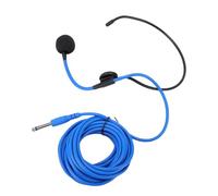 Cuifati 6,35 Mm Casque Microphone Tête porté Micro Casque Micro avec Câble de 5 M Perche Réglable à 360 ° pour Amplificateur de Voix Chant Enseignement Présentation