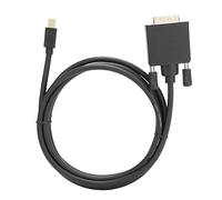Cuifati Adaptateur de Câble Mini DP vers DVI 4K 1080P avec Boîtier ABS, Passage Audio Numérique 7.1 Non compressé, Conception Ergonomique (1,8 mètre/5,9 Pieds)