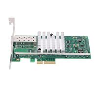 Cuifati Adaptateur de Carte Réseau PCI E X4 10 Go, Carte Adaptateur Ethernet à Port SFP+ Unique avec Contrôleur 82599EN, Prise en Charge de wins Server Centos RHEL Freebsd VMware