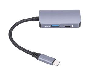 Cuifati Adaptateur de Lunettes USB C vers AR 2 en 1 Adaptateur de Lunettes USB C vers AR de Charge de avec Sortie Vidéo 4K 60 Hz Charge PD 65 W