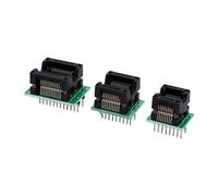Cuifati Adaptateur de Programmeur IC, Kit de Prises SOP à DIP SOP16 SOP20 SOP24, Module de Convertisseur d'espacement de 1.27mm pour la Programmation et les Tests, 3 Pièces