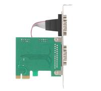 Cuifati Adaptateur D'extension PCI-E vers Série avec 2 Ports RS232, Prise en Charge de la Communication Full/Half-Duplex, Idéal pour Le Transfert de Données Professionnel
