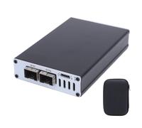 Cuifati Adaptateur Ethernet 10 Go, pour Les Connexions Réseau à Grande Vitesse, Les Supports de L'adaptateur Ethernet USB C 10 Go pour OS X, Wins, Ubuntu Systems, Plug and Play (Double Port)