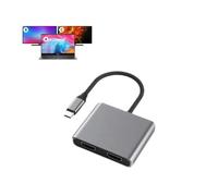 Cuifati Adaptateur USB C vers Double HDMI 4K @ 60 Hz, Prise en Charge de L'affichage étendu du Répartiteur C vers 2 HD pour Appareils de Type, Station d'accueil Double Moniteur