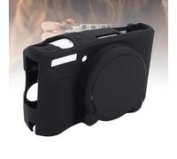 Cuifati Ajustement du Boîtier de Protection en Silicone pour SX740, Anti-Glisser la Caméra de la Caméra Soft Couvre de Protection pour SX730 avec Texture Lavable à L'épreuve de la (Black)