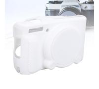 Cuifati Ajustement du Boîtier de Protection en Silicone pour SX740, Anti-Glisser la Caméra de la Caméra Soft Couvre de Protection pour SX730 avec Texture Lavable à L'épreuve de la (White)
