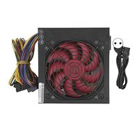 Cuifati Alimentation pour PC, Alimentation ATX 250 W avec Interface de Carte Mère 20 + 4 Broches, Interface CPU 4 Broches 12 V, 2 Ventilateurs, pour Systèmes de Bureau de Base à (Prise UE)