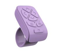 Cuifati Anneau de Défilement Bluetooth pour TikTok, Télécommande Bluetooth sans Fil du Bout des Doigts, Tourne-Page D'application, Télécommande D'appareil Photo pour Tablette de (Purple)