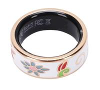 Cuifati Anneau de santé Intelligent, doté de Modes Multi-activités et de Fonctions de Surveillance du Sommeil, Compatible avec iOS et Android, Tracker (6 ID : 16,5 mm/0,64 Pouces, circonférence :