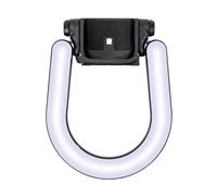 Cuifati Anneau Lumineux Portable à Clipser, Lanière Auto-équilibrée, 4 Températures de Couleur, luminosité Continue, avec Batterie 310 MAh pour Accessoire de Cardan de Caméra Vlogging