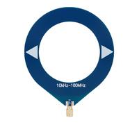 Cuifati Antennes de Boucle Portable 10 KHz-180 MHz Donut WB Antenne SMA Interface Masculine avec Convertisseur à Faible Impédance pour Le Camping Radio Intérieure Extérieure ((Bleu) mâle SMA)