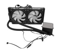 Cuifati ARGB Refroidisseur de Processeur Liquide Écran LCD 2,2 Pouces avec Affichage de la Température en Temps Réel, Refroidisseur d'eau pour Processeur AIO 240 Mm, Ventilateurs PWM 800-1800