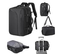 Cuifati Backpack de Voyage à L'aspirateur avec Pompe, Sac à Dos de 35 L Extensible Vacpack, Sac de Compression D'ouverture du Compartiment Principal à 180 Degrés pour le Vol et les