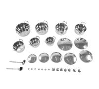 Cuifati Batterie de Cuisine en Acier Inoxydable, 6 Pièces, Casseroles et Poêles avec Base Multicouche pour Cuisinières électriques à Gaz à Induction, Passe au Lave-vaisselle avec