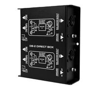 Cuifati Boîte de Direct Passive Double Canal pour Boîte Directe à | Châssis 100% Métallique, Entrée 1/4 Pouces, éliminateur de Bourdonnement de Boucle de Terre, pour Mélangeur de Guitare à